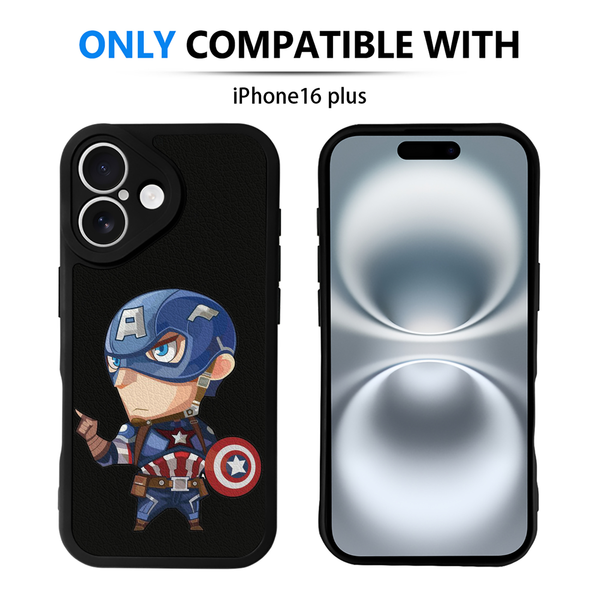 （画像用） アベンジャーズ The Avengers 【iPhone 16シリーズ対応】シリコンスマホケース（レザー調） 材質：シリコン